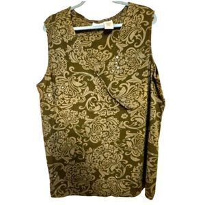 3- for- 15  3X White Stag sleeveless khaki top
